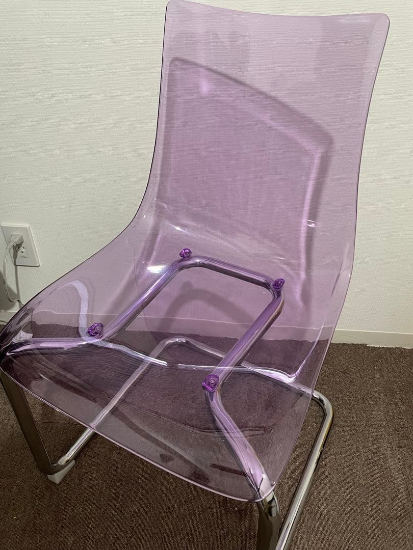 クリアチェア パープル