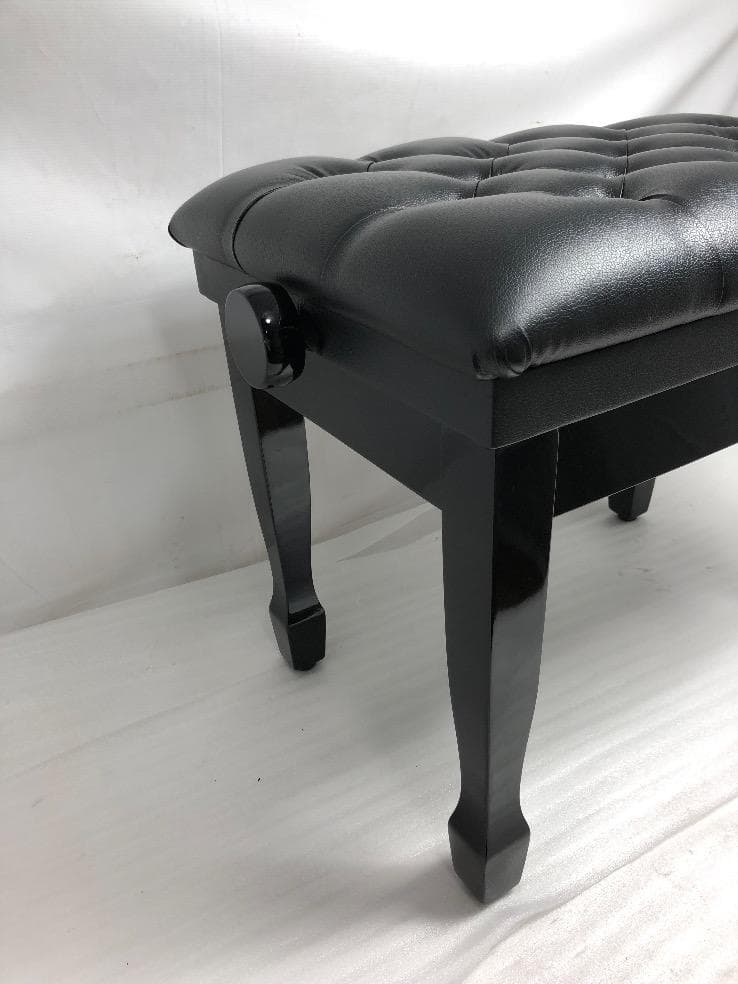 ※72145※ピアノ椅子（黒）★送料無料