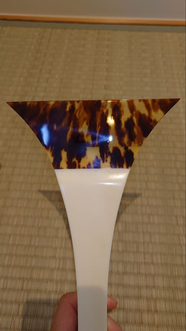 ふじ印 津山撥七五 三味線バチ 金色箱付き 地唄