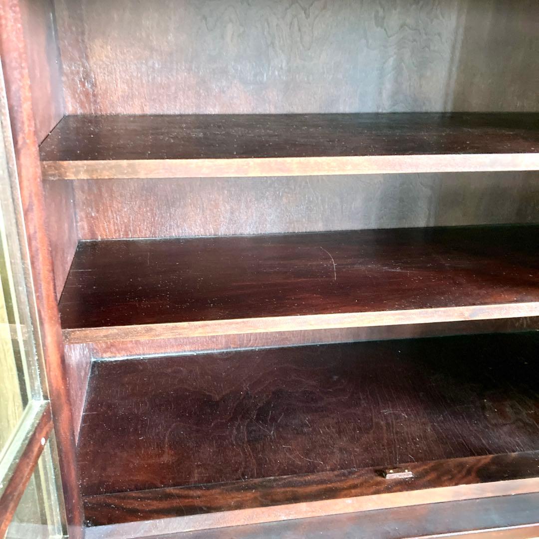 【良品】食器棚 ディスプレイ キャビネット収納棚 松本民芸家具