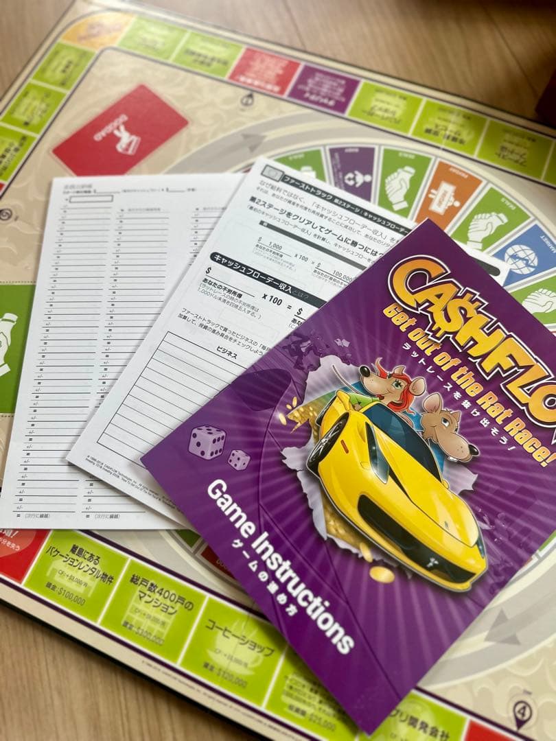 キャッシュフロー ゲーム(日本語版)-ロバートキヨサキ-金持ち父さん貧乏父さん