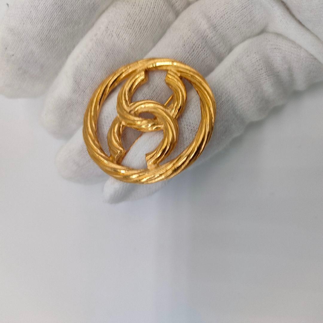 シャネル 1269 ココマーク ブローチ GP ユニセックス