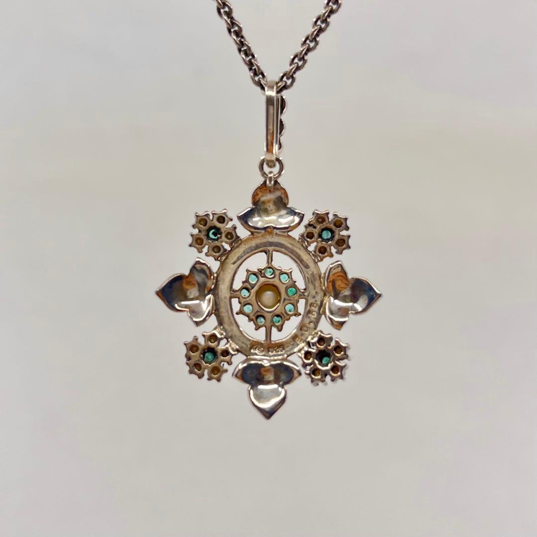 【碌山 Routan】【碌山 Routan】エメラルド、パールペンダント