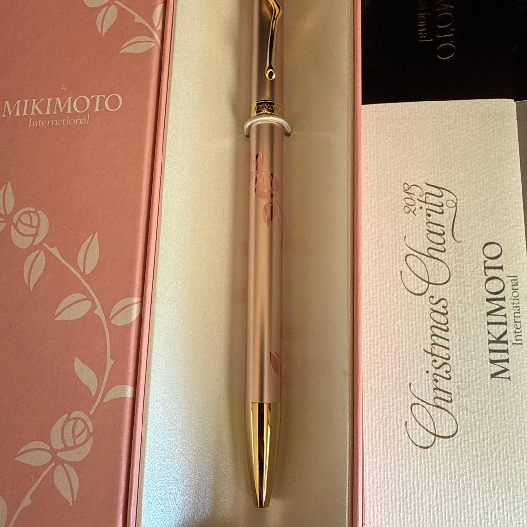 ミキモト パール付きボールペン バラ クリスマス限定