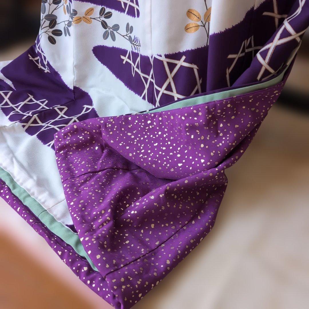 舞踊　着物　裾引き　白