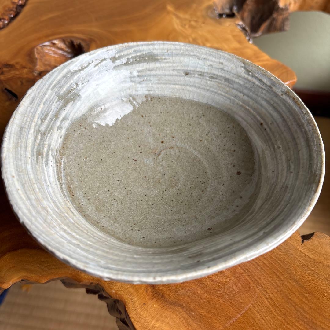 清水六兵衛 刷毛目 平茶碗 抹茶碗 茶道具 共箱(22)