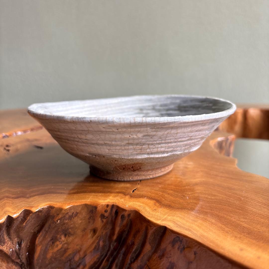 清水六兵衛 刷毛目 平茶碗 抹茶碗 茶道具 共箱(22)