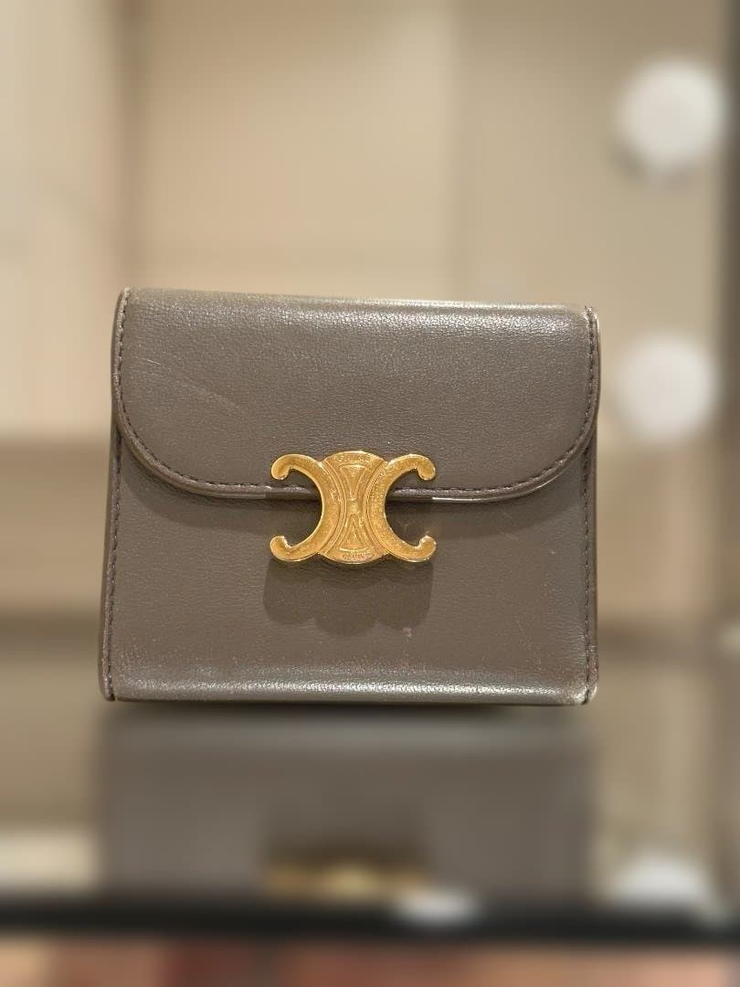 CELINE グレー 三つ折り財布