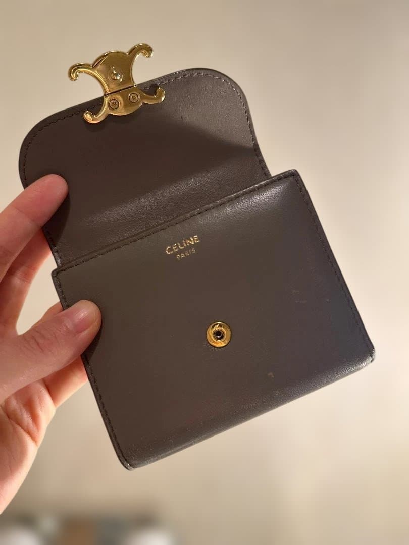 CELINE グレー 三つ折り財布
