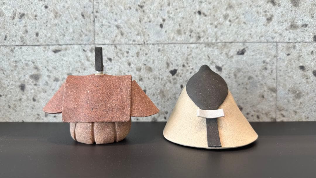 永田みどり　陶雛セット　ナチュラン限定　古陶里　ひなまつり　雛人形