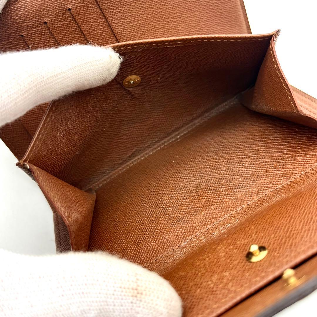 ルイヴィトン モノグラム ポルトトレゾールエテュイパピエ 3つ折り財布 正規品