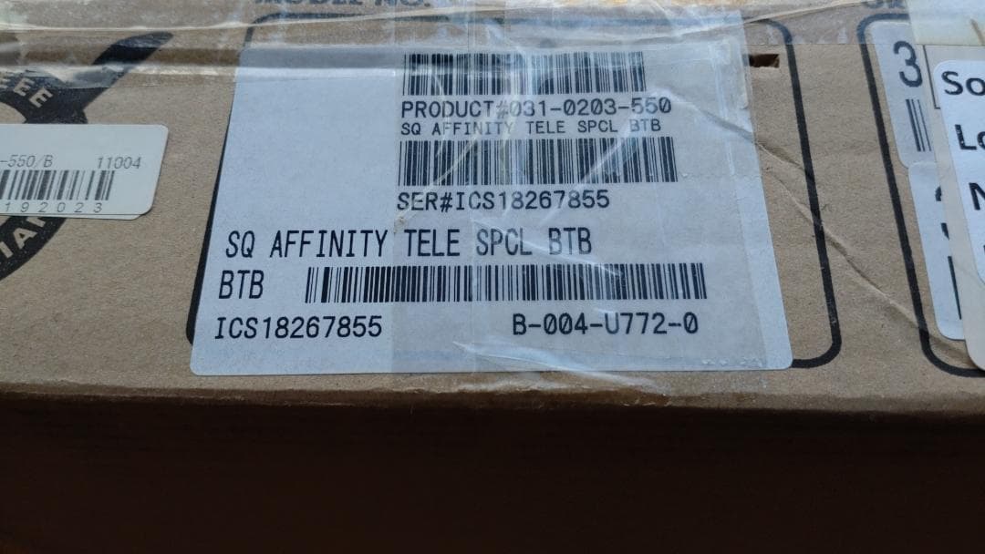 SQUIER テレキャスター Affinity バタースコッチブロンド