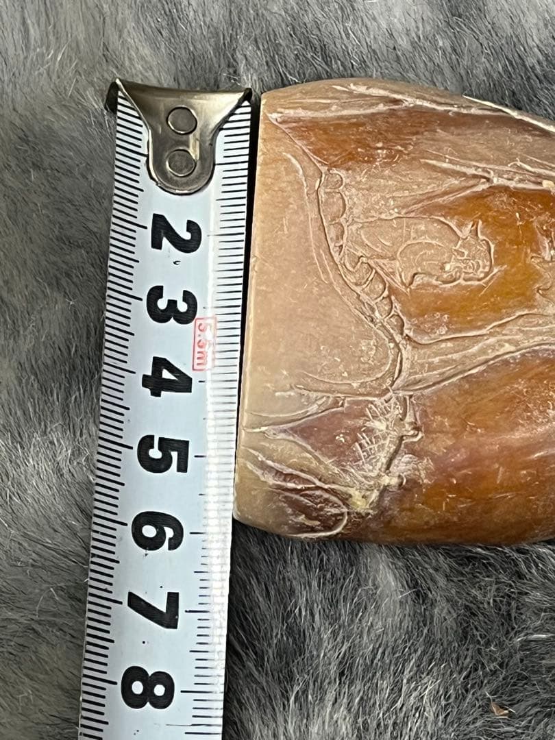 ⓵ 中国古玩 寿山石 寿山連江黄凍石 浮彫印材　中国　石　置物