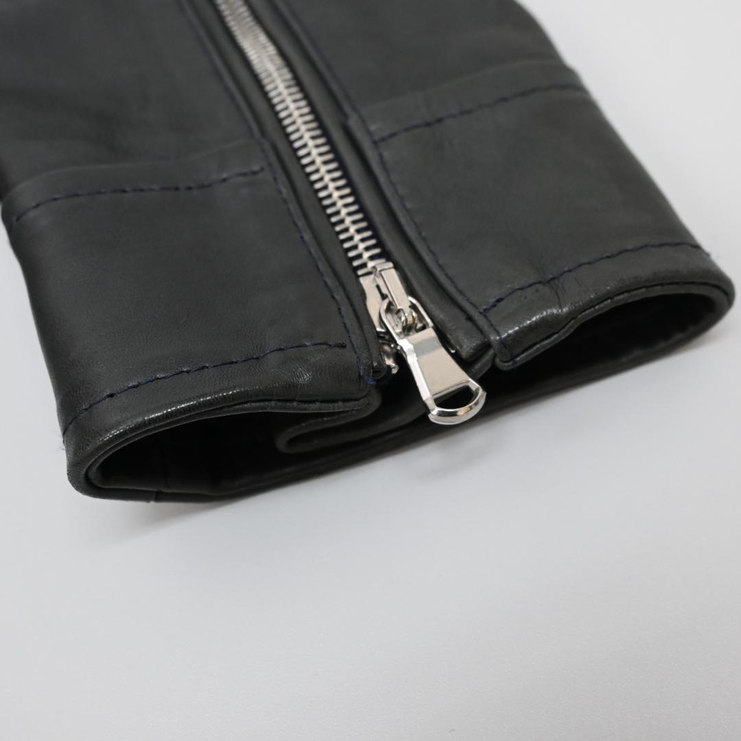 □ EMMETI エンメティ ジャケット ダークグレー ラムスキン 47853