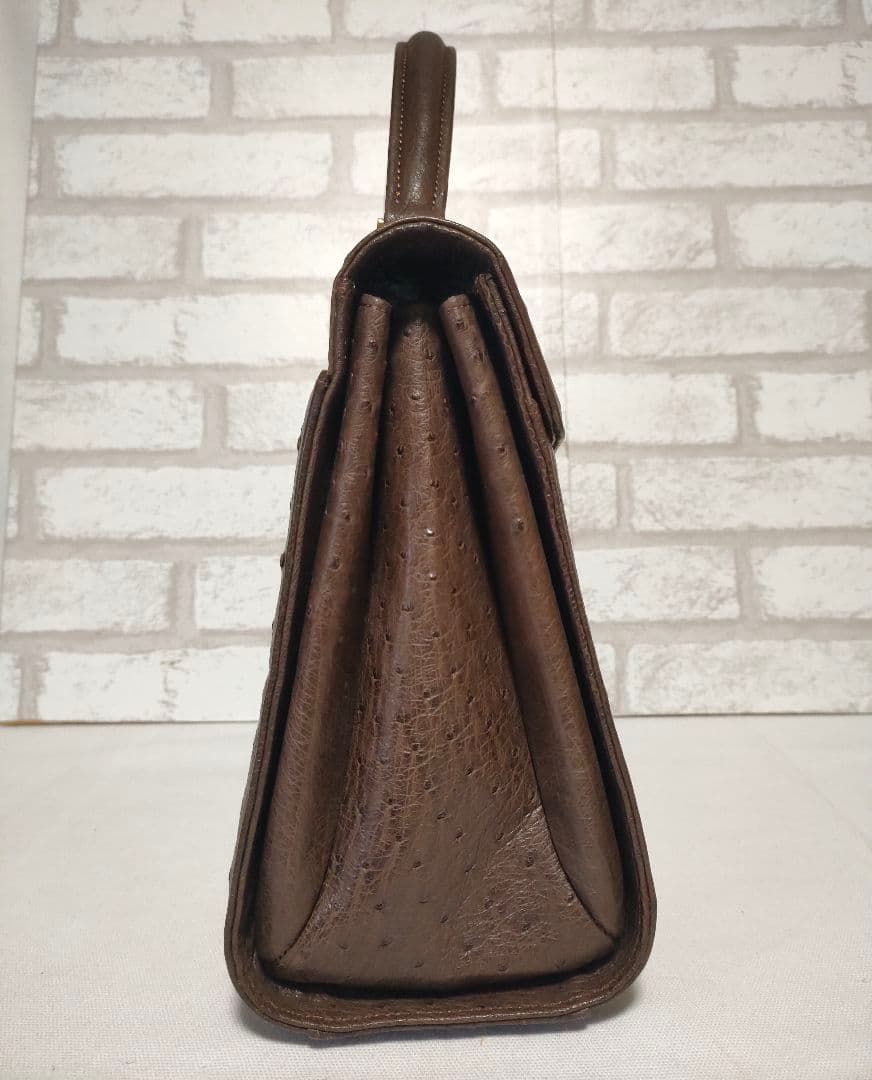 オーストリッチ   ハンドバッグ   ストラップ付き