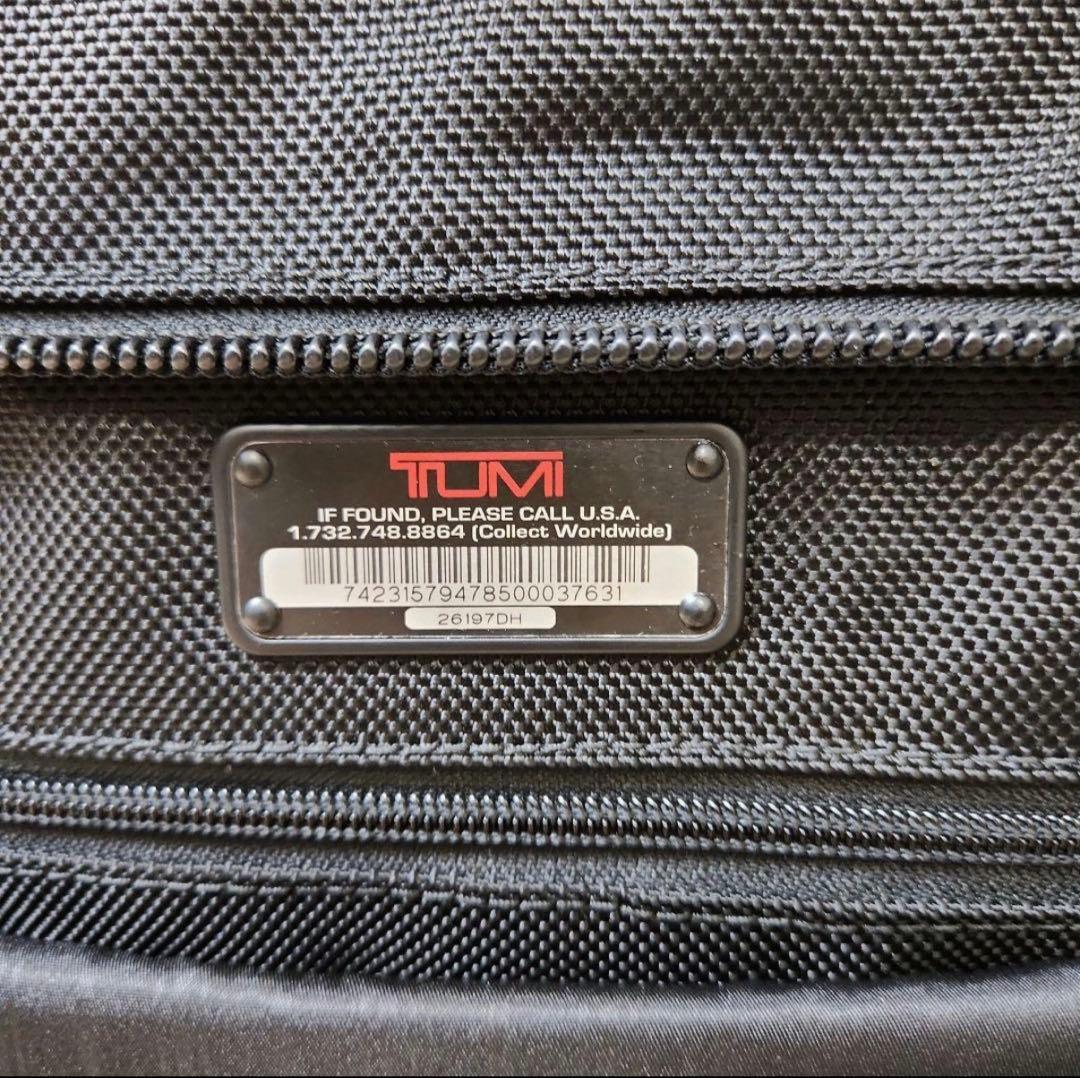 【極美品】TUMI　ビジネスバッグ　26197DH　ブラック　ナイロン　2WAY