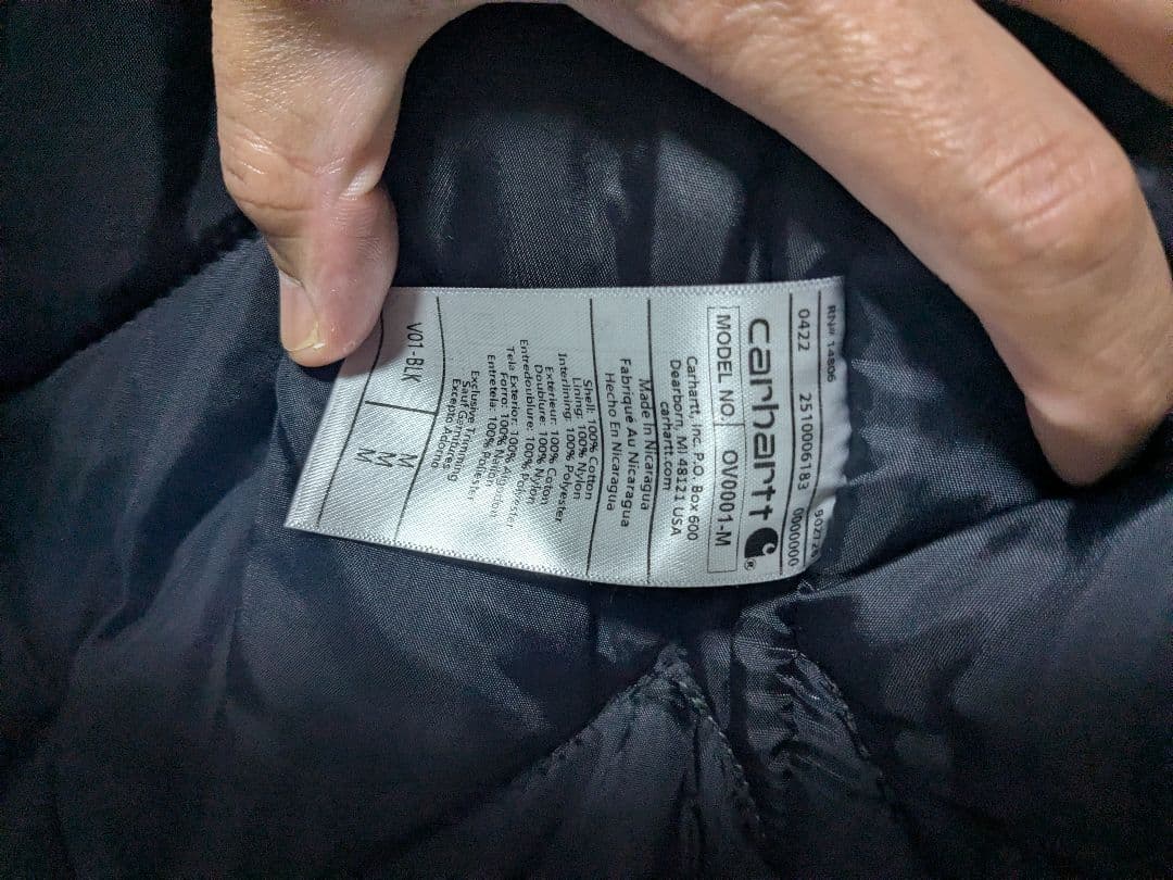 Carhartt ブラック ベスト v01 Mサイズ 希少