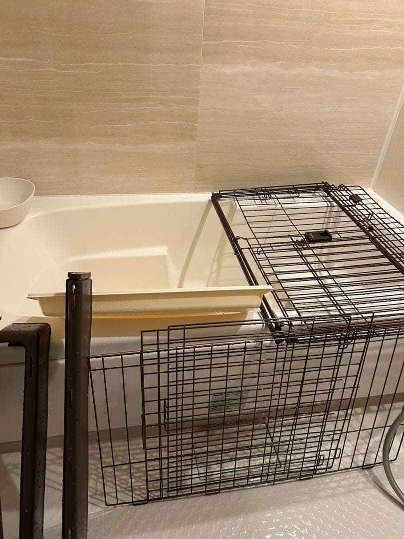 犬用ケージ スライドドア付き※別売の屋根付きです