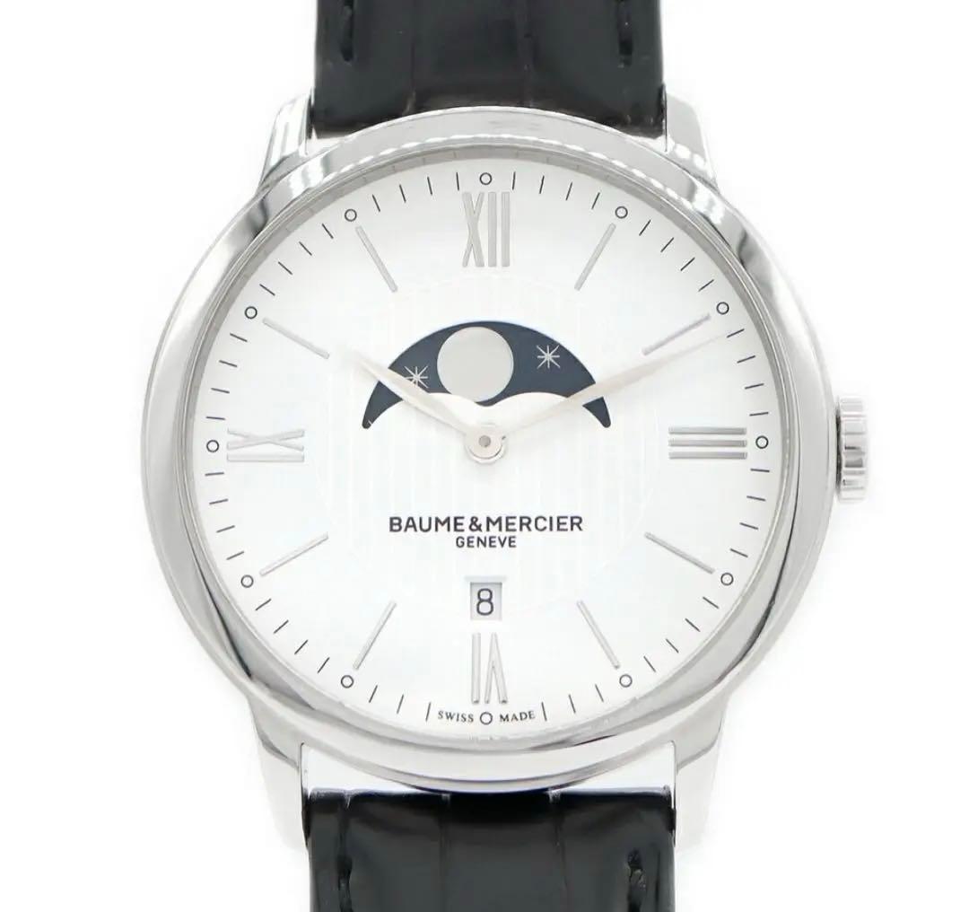 美品★BAUME&MERCIER ボーム＆メルシェ クラシマデイトムーンフェイズ