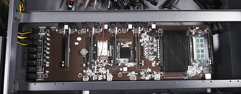 新品 8GPU用マイニングリグ 両面12cmファン8点 速度調節できる