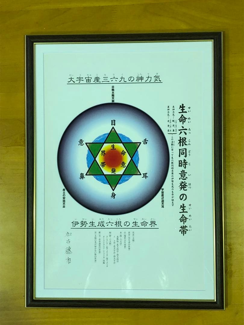 神聖画　『弥勒の再下生』 ３枚セット　加古藤市　熊田良雄画伯