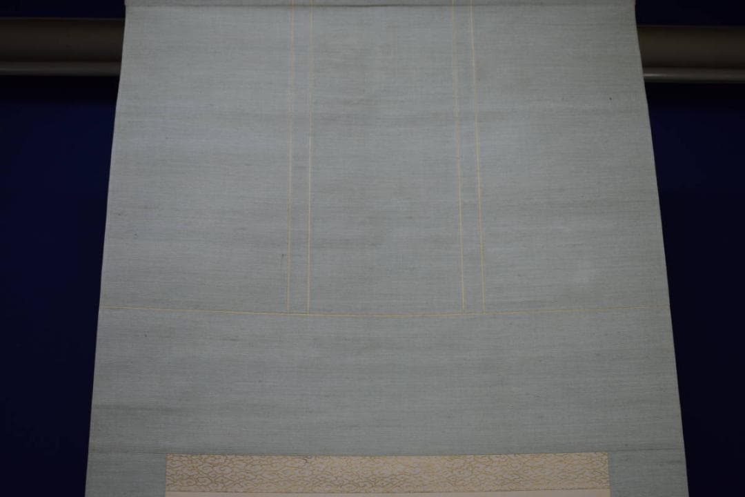 真作/（画）玉雪/（賛）巖谷小波/夏山水図/桐題箱付/布袋屋掛軸HI-182