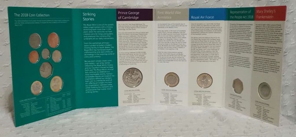 【希少】2018年 英国 ロイヤルミント公式 年次記念セット