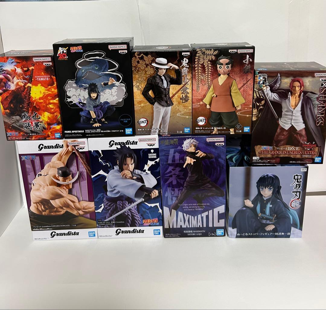 人気アニメ プライズフィギュア まとめ売り 鬼滅の刃・呪術廻戦 他 計9体