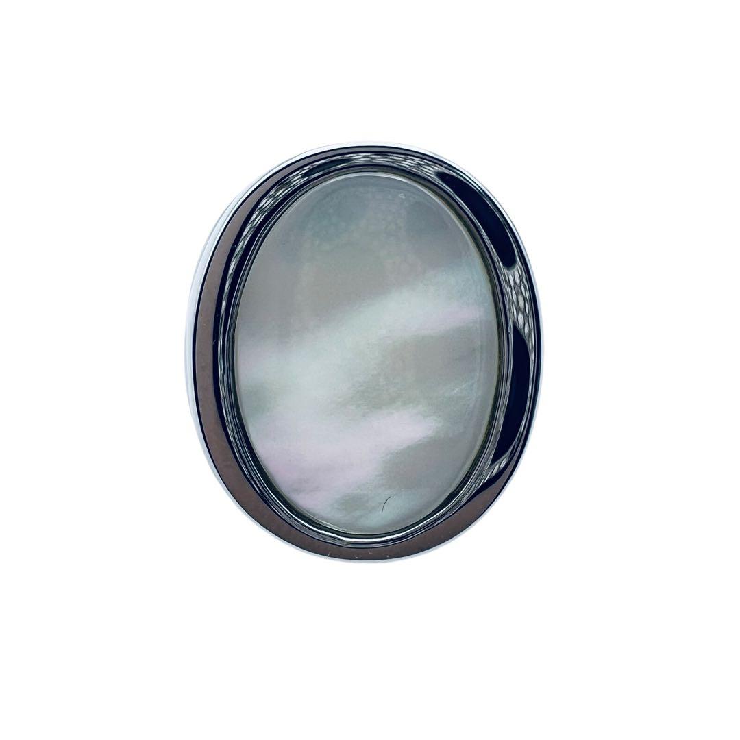 超美品✨スワロフスキー　マザーオブパール　シェル　クリスタル　リング