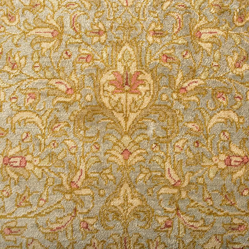 イラン製　ペルシャ絨毯　段通　絹100％　58×90cm　G　R5236B