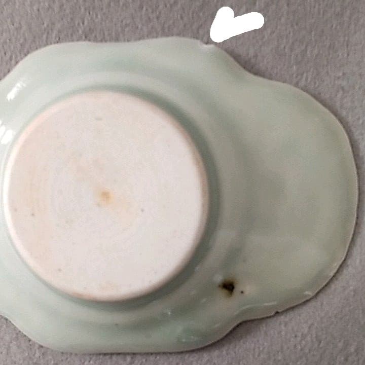 古伊万里青磁茶托　(NO1)　古伊万里皿　古伊万里茶碗　茶道具　煎茶道具