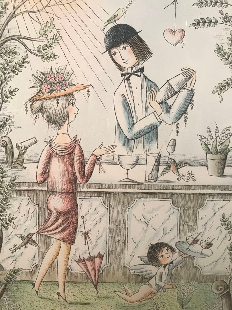 ペイネ　「愛のカクテル」　リトグラフ　直筆サイン・エディション有り