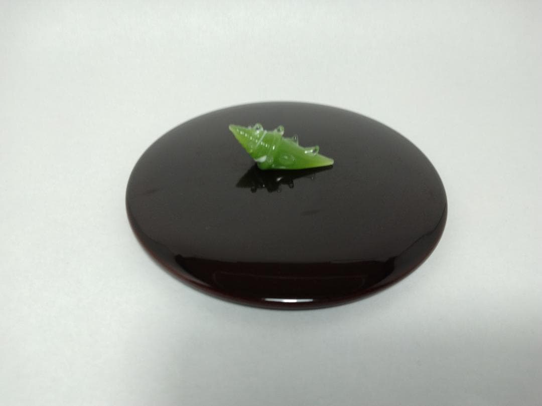 義山　水指　麦藁手　潮騒　ギヤマン　むぎわらで　しおさい　ガラス