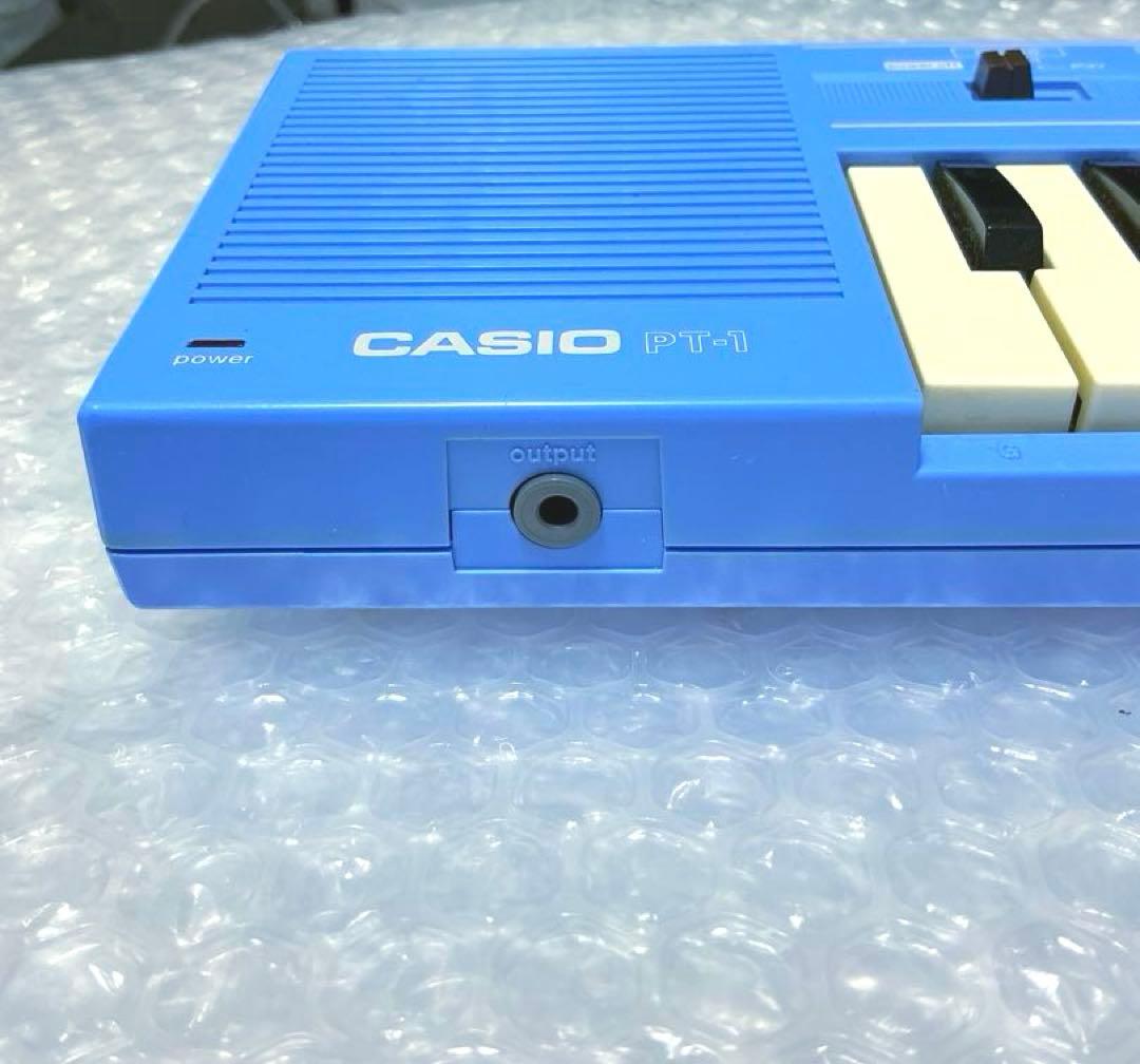 Casio PT-1☆ミニシンセサイザー☆ブルー☆超レアカラー☆