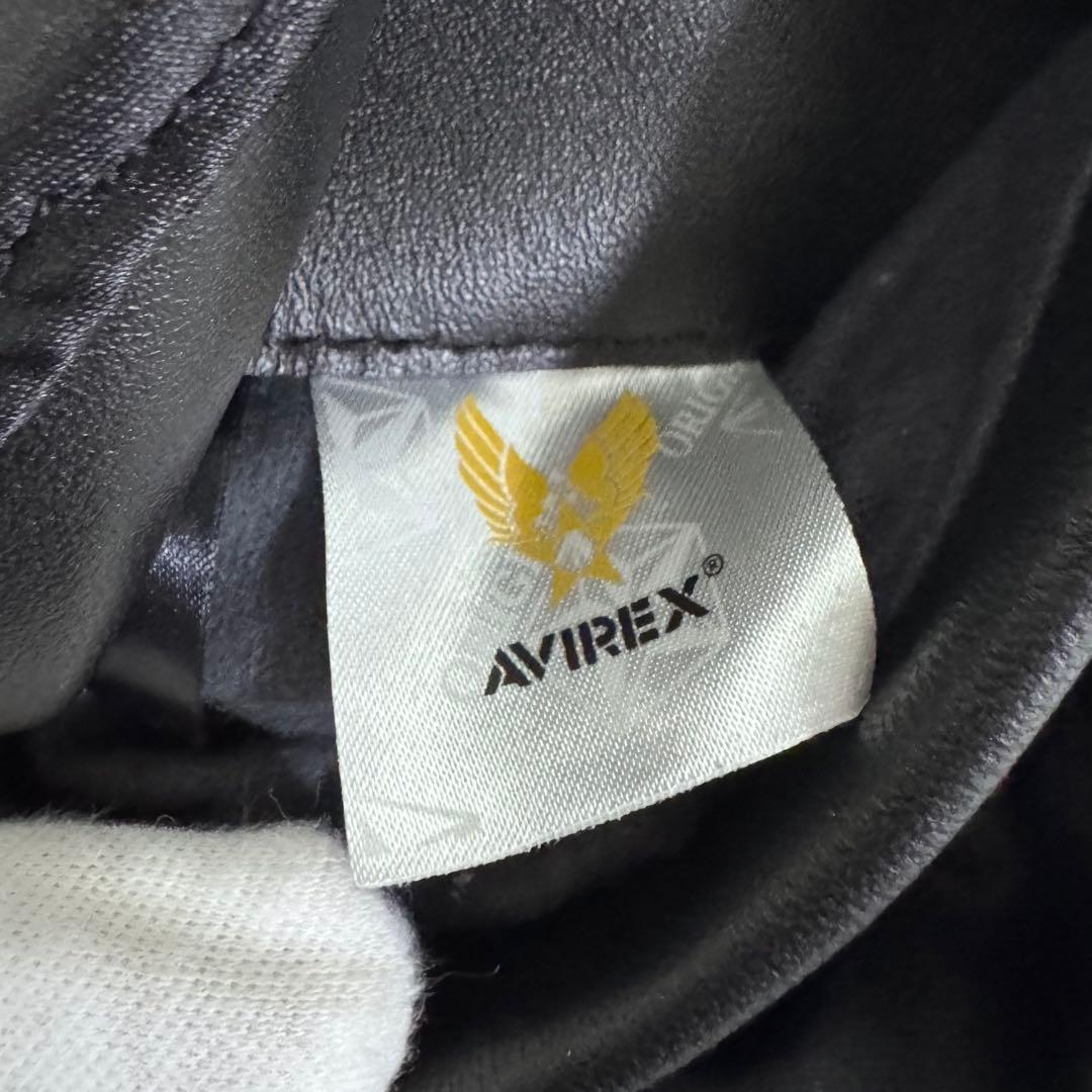 AVIREX アヴィレックス レザー ジャケット トムキャット 革ジャン 黒 L