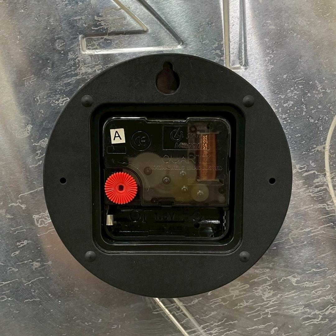 80's ウォールクロック アルミ製 壁掛け時計 ヴィンテージ ビンテージ