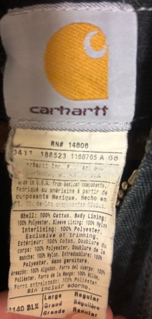 Carhartt アクティブジャケット USA製 ダック地 ワーク