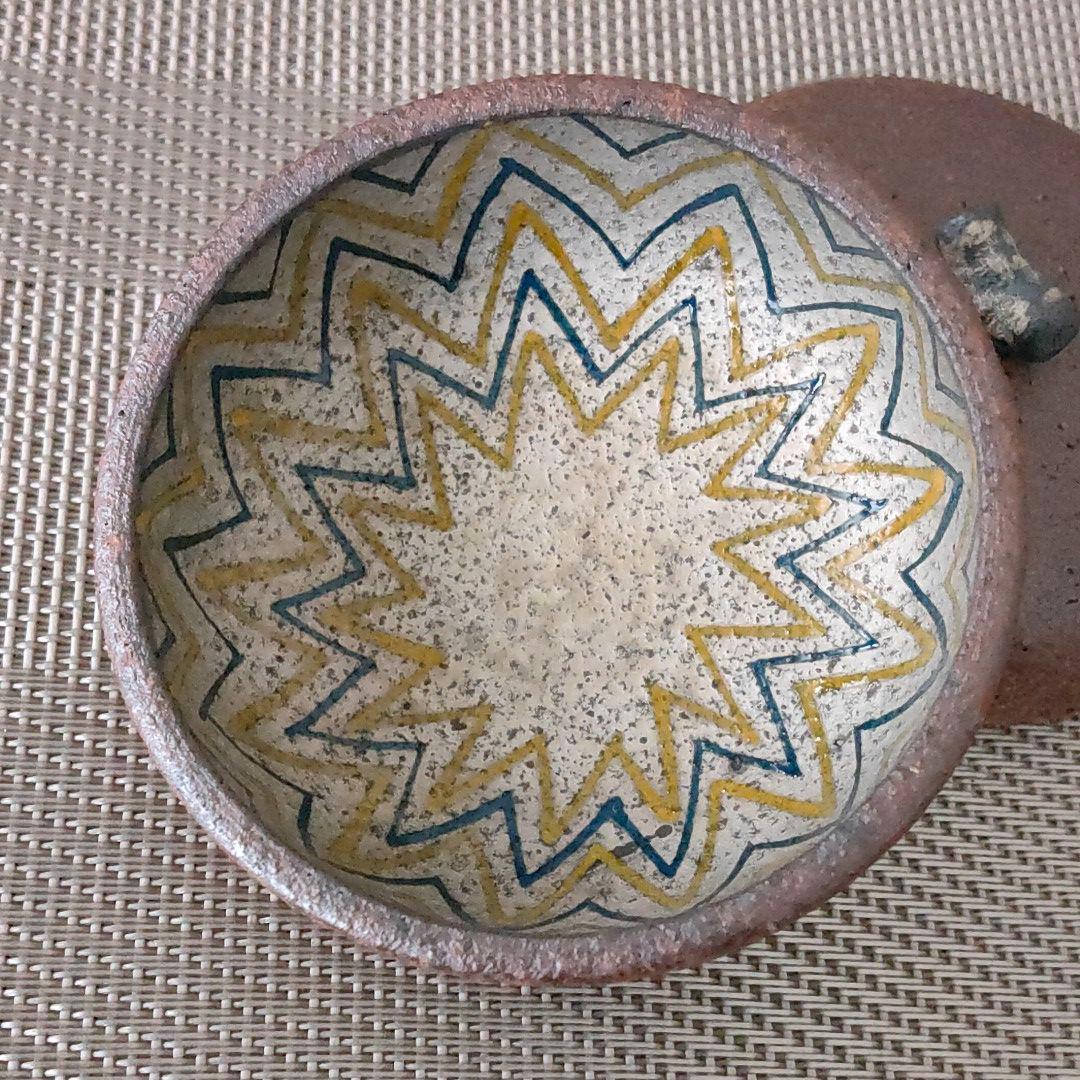 ベン・コーエン 焼締め口取蓋付き器 ６個