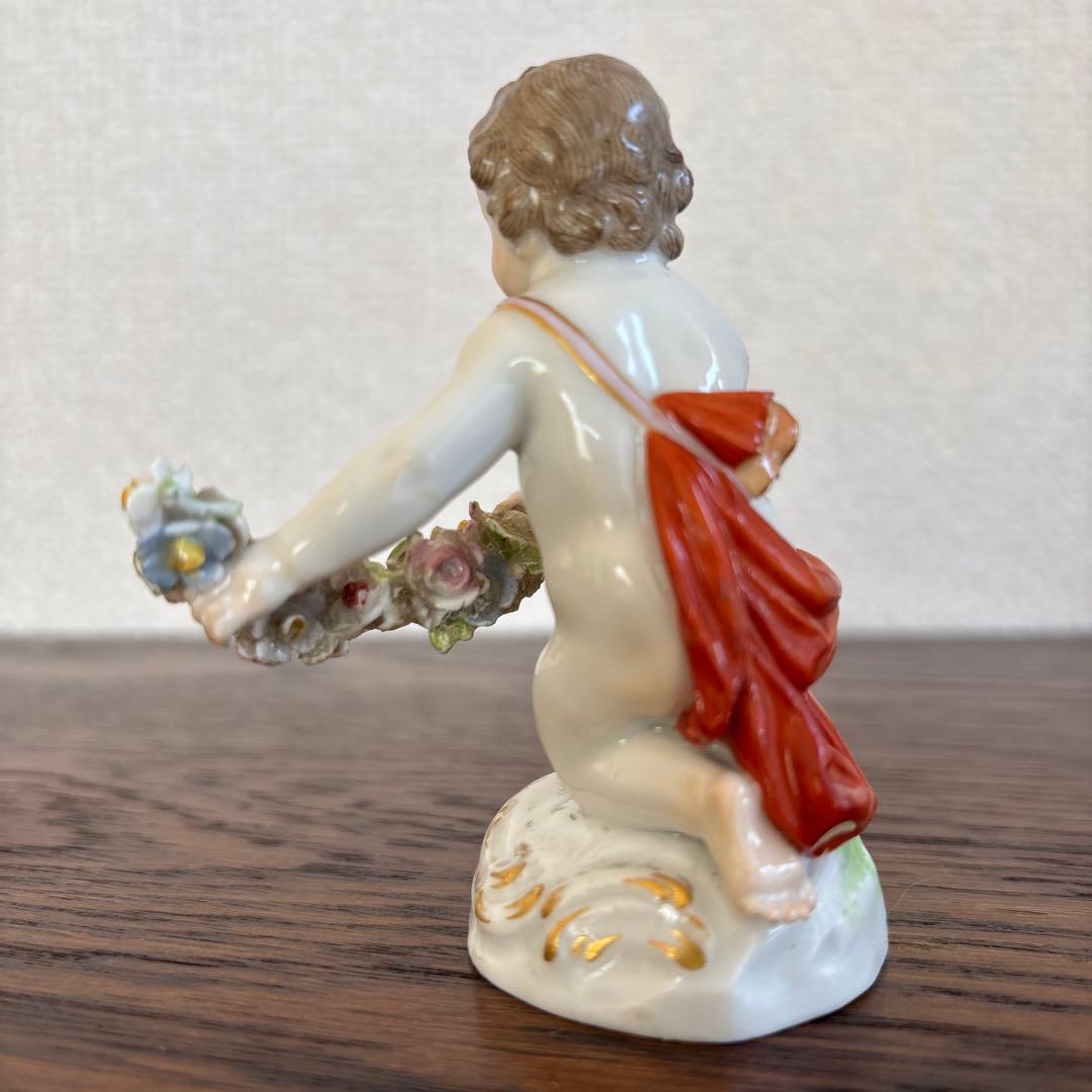 マイセン　エンゼル　置物　フィギュリン　人形　アンティーク　陶磁器