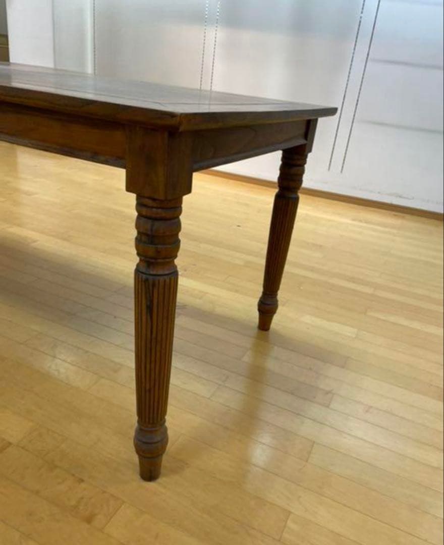 [レイ様] 木製テーブル シンプルデザイン アンティーク ダイニングテーブル