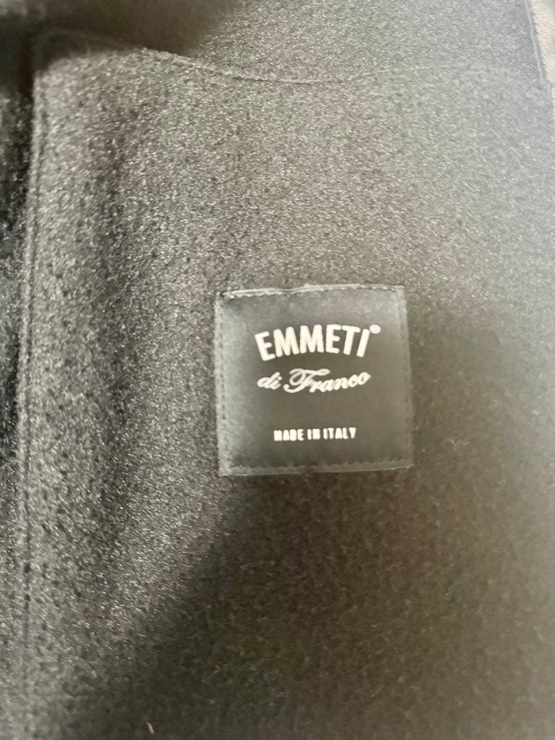 美品 EMMETI JURI X ラムスキン フリース ライダースジャケット