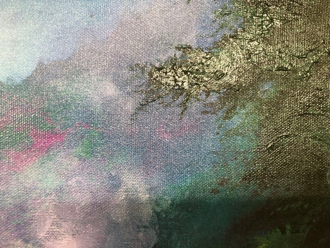 ジェームズ・コールマン James Coleman 風景画 油彩額縁 サインあり