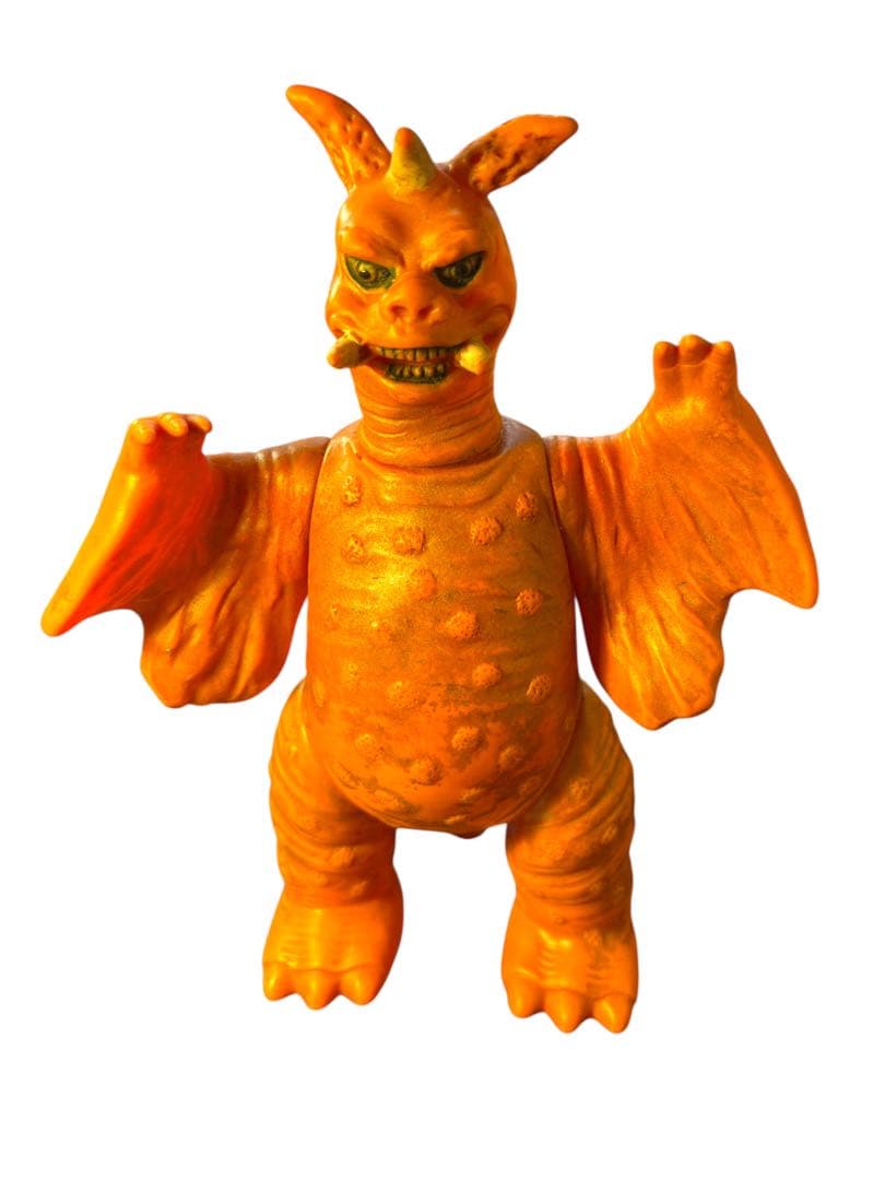 マルサン　チャンドラー　当時物　ソフビ　ブルマァク　怪獣　記名有　ウルトラマン