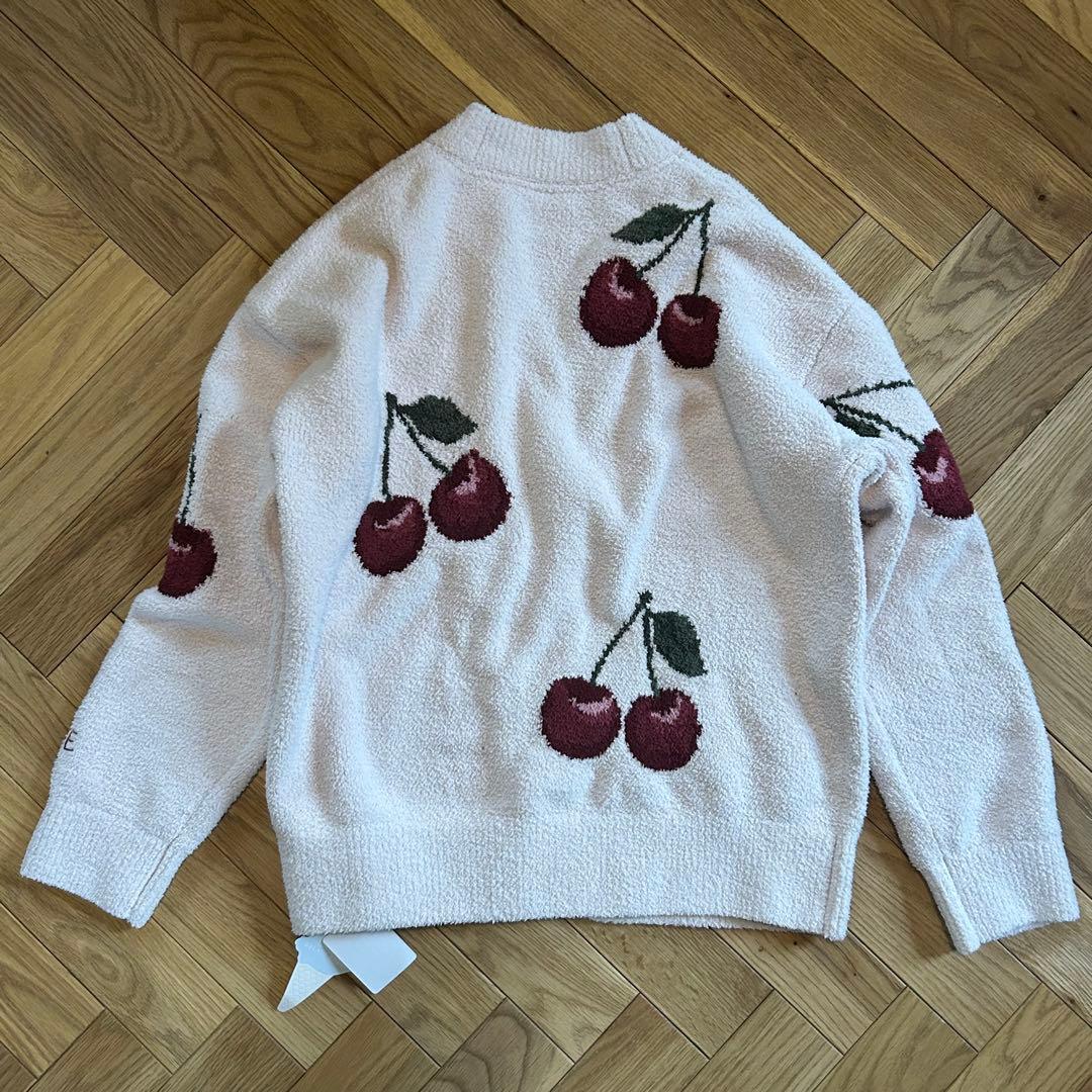 新品 gelato pique チェリージャガードカーディガン ピンク