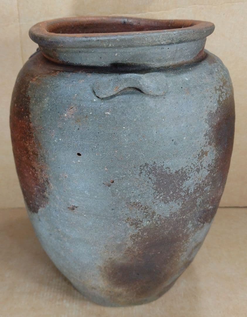 ボチャ【本物保証】古備前三耳種壷 桃山時代 古備前鑑定委員会鑑定書付≪干≫