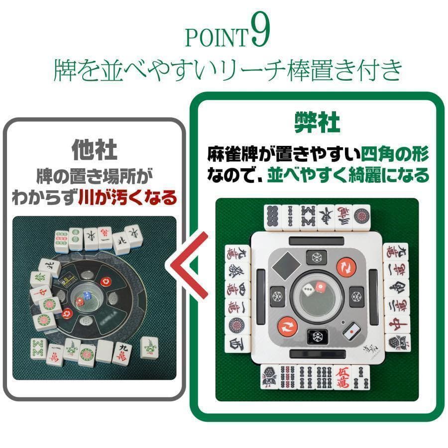 全自動麻雀卓 家庭用折りたたみ麻雀卓全自動卓 33mm マットブラックB2128