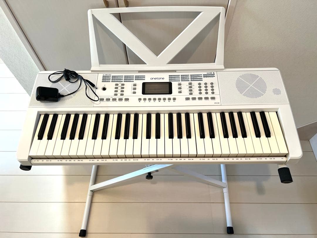 【onetoneスタンドセット】OTK-54N 電子ピアノ　白ホワイト