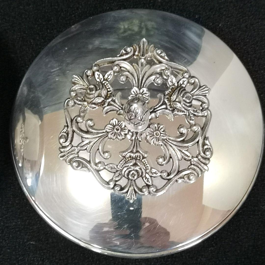 【ブラジル　アンティーク銀器　未使用　1970】『ティーキャディ』紅茶保存容器