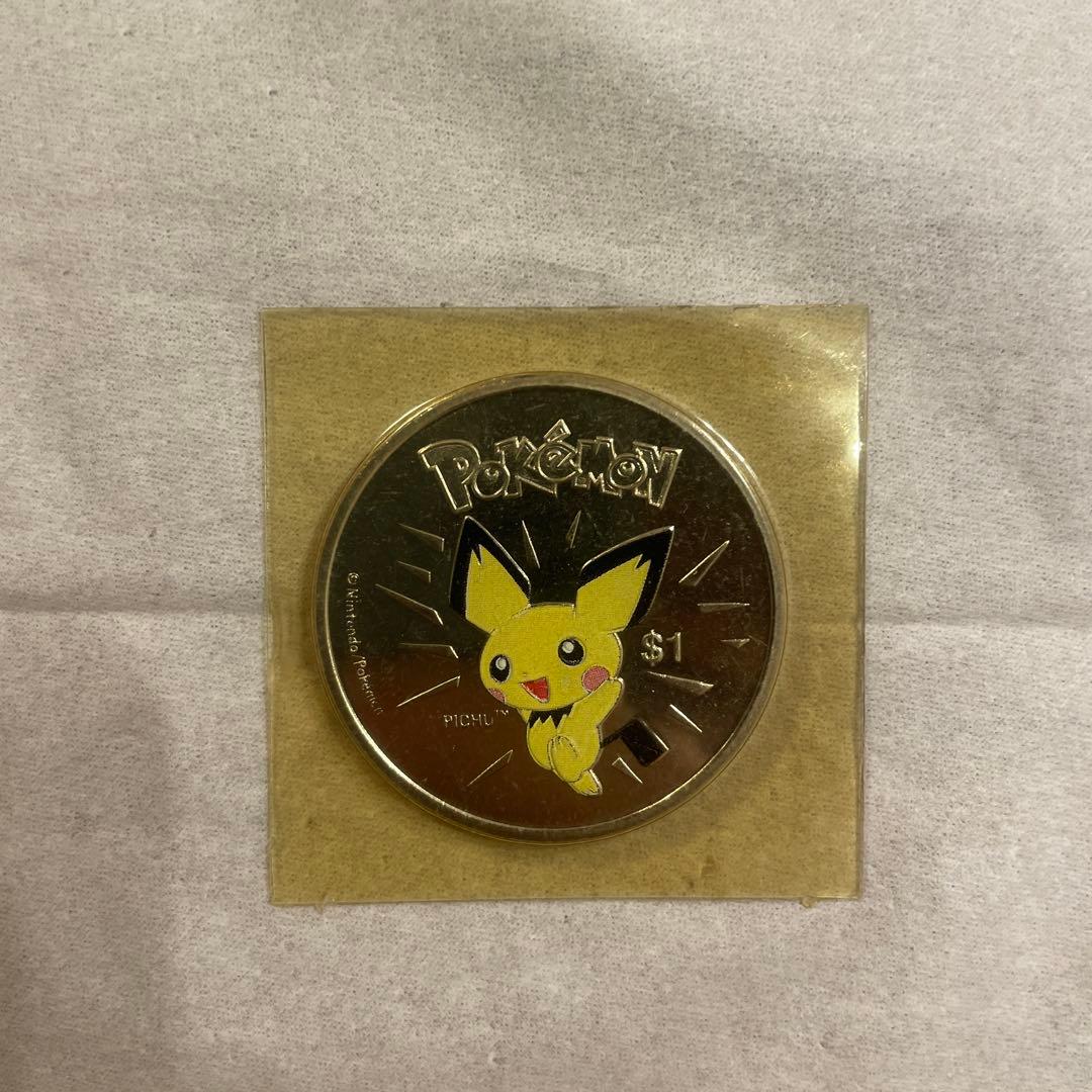 【2002年日本限定販売】ポケモンピチュー　1ドル硬貨　泰星　ニウエ　希少