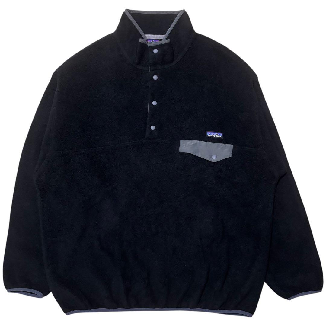 美品 XL 黒Patagonia 野村周平 シンチラ パタゴニア スナップT